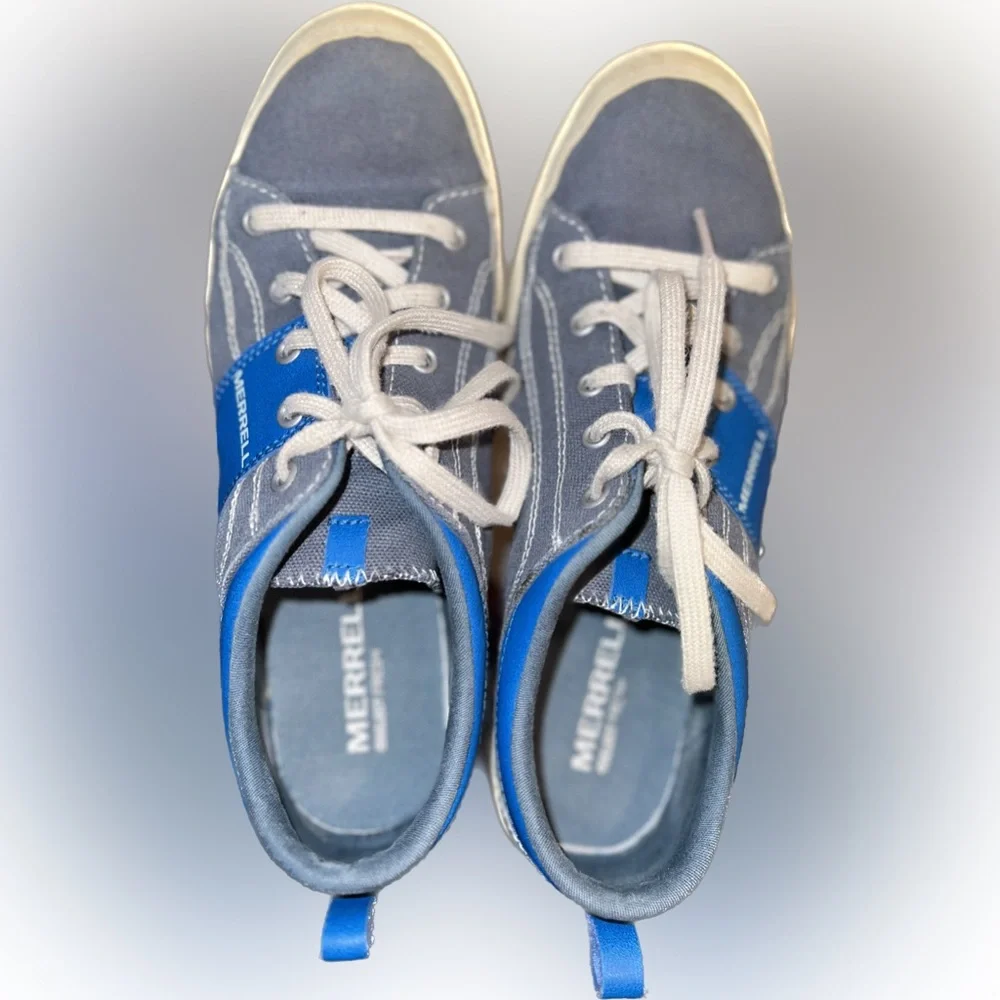 Merrell Rant Canvas Sneakers | Seaport Blue | Men’s 7 / EUR 40 - Picture 5 of 14